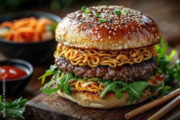 Veg Noodle Burger